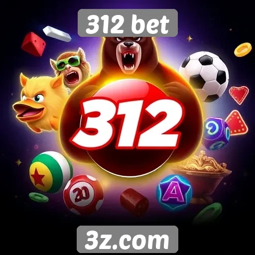 Diversidade de jogos disponíveis na 312 bet